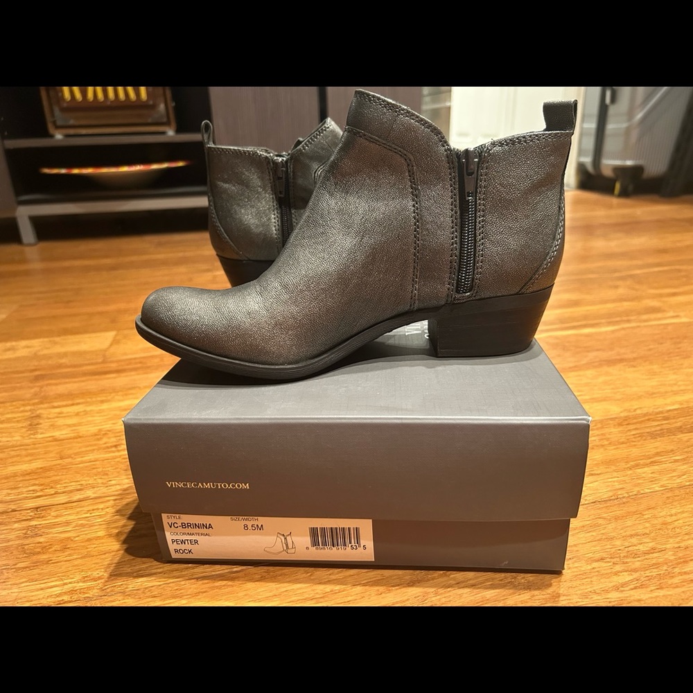Vince Camino Brinina Pewter Booties